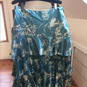 Banana Republic silk flowy skirt.